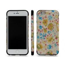 iPhone 6 6s 4.7 - Yellow Flower Pattern Soft TPU Phone Cover Case
